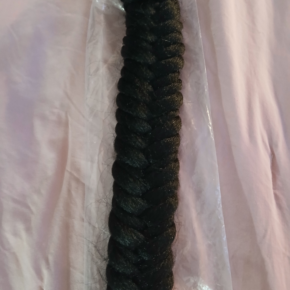 BRABD NEW Black Braided Hair Extension